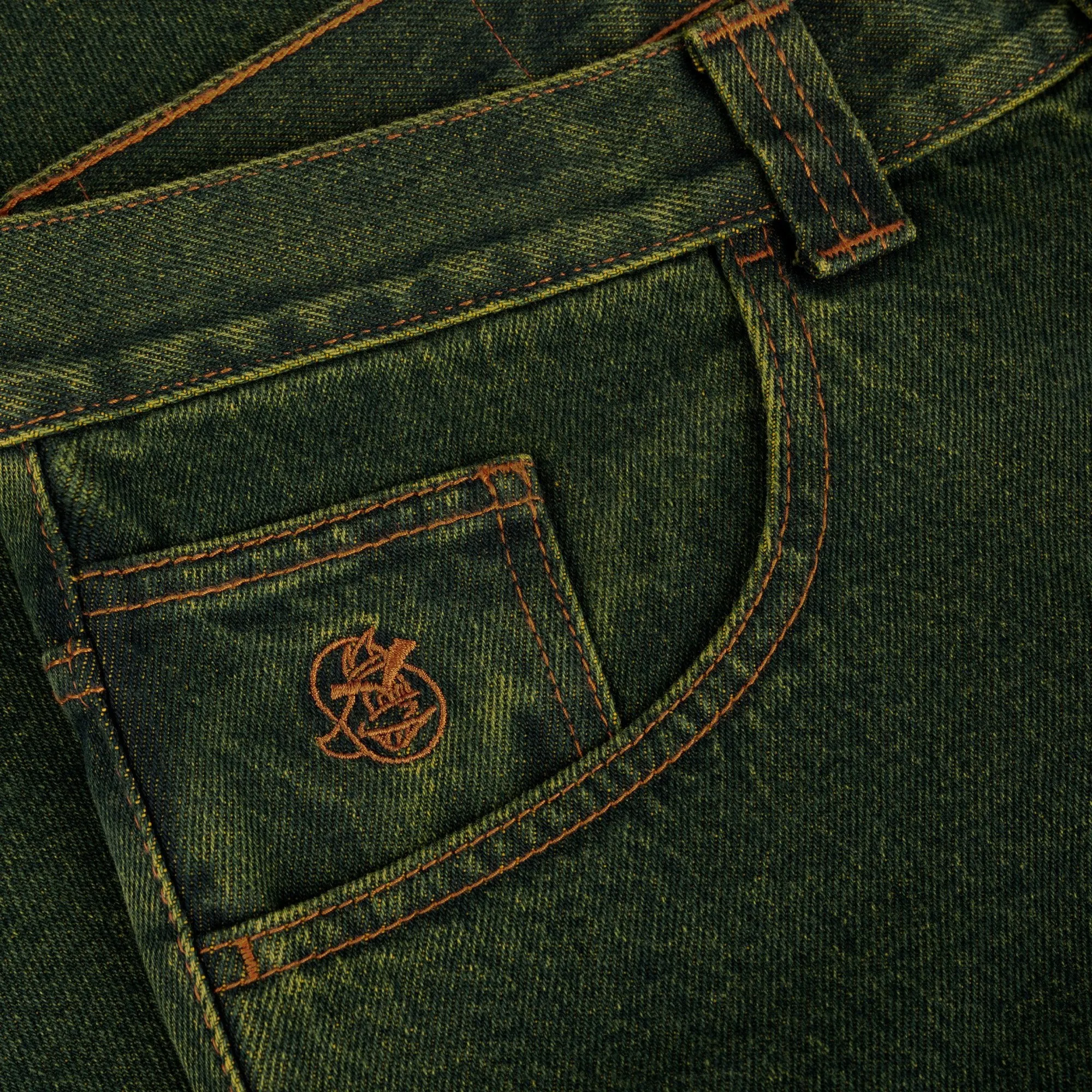 Polar Skate Co 93! Pants Chartreuse / Blue