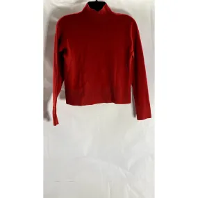 PRIMARK CARES Women's Red Knit Turtleneck Long Sleeve Sweater SZ S