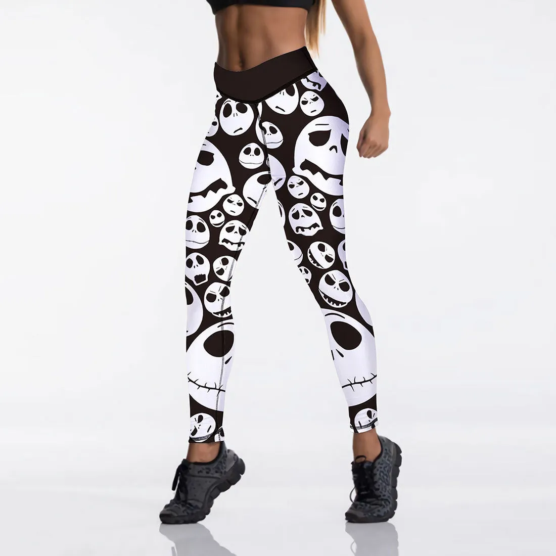 Printed Bottoming High-waist Sports Tights