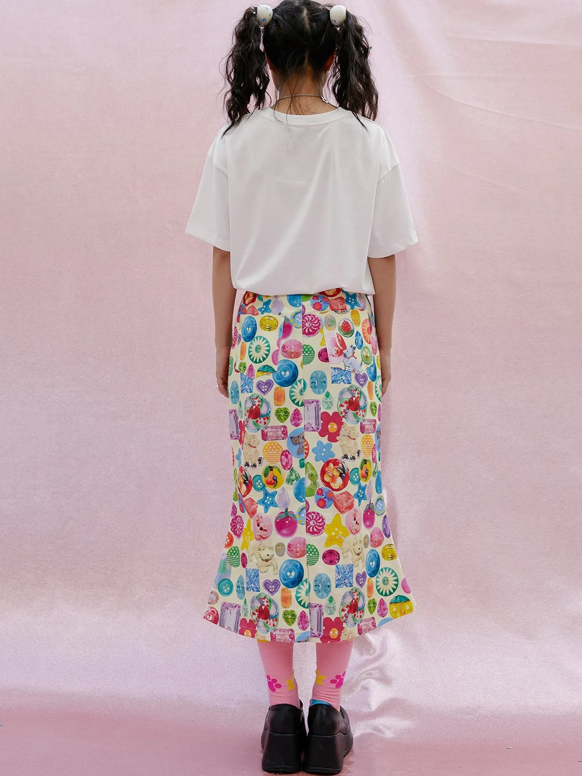 Printing Mermaid Skirt