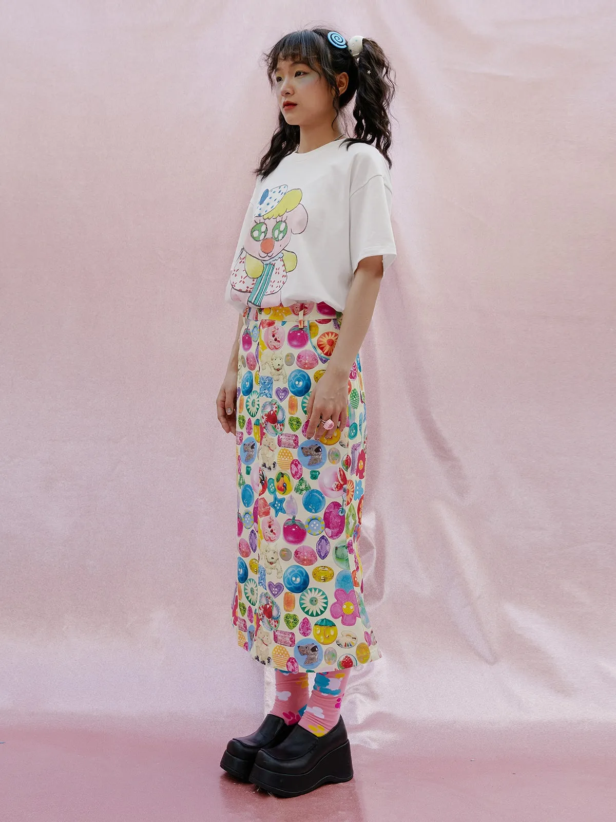 Printing Mermaid Skirt