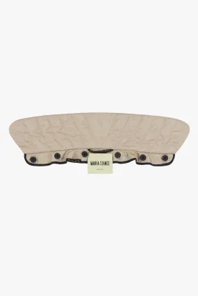 Quilted Collar - Stone / Black