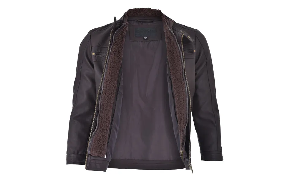 "American Culture" Men's Vegan Leather Updated Moto