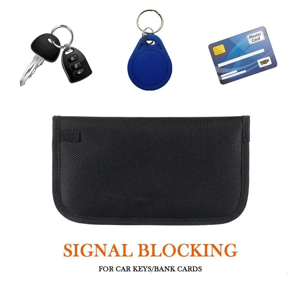 "Best Selling"       Car Key Signal Blocker Case Universal Faraday Cage Fob Pouch Keyless RFID Blocking Bag