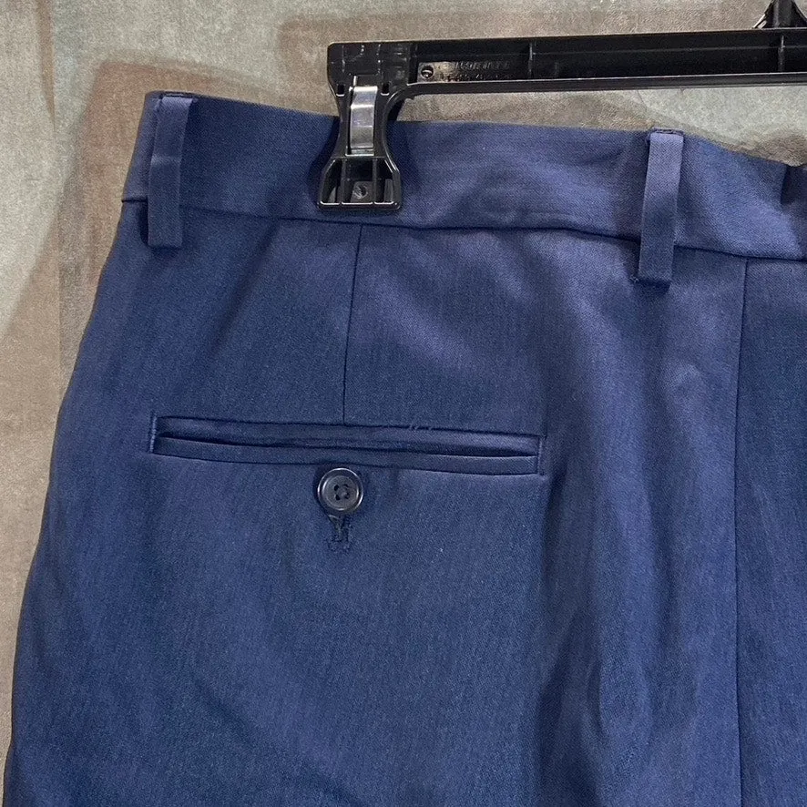 REACTION KENNETH COLE Men's Dusk Blue Slim-Fit Performance Dress Pant SZ 34X32