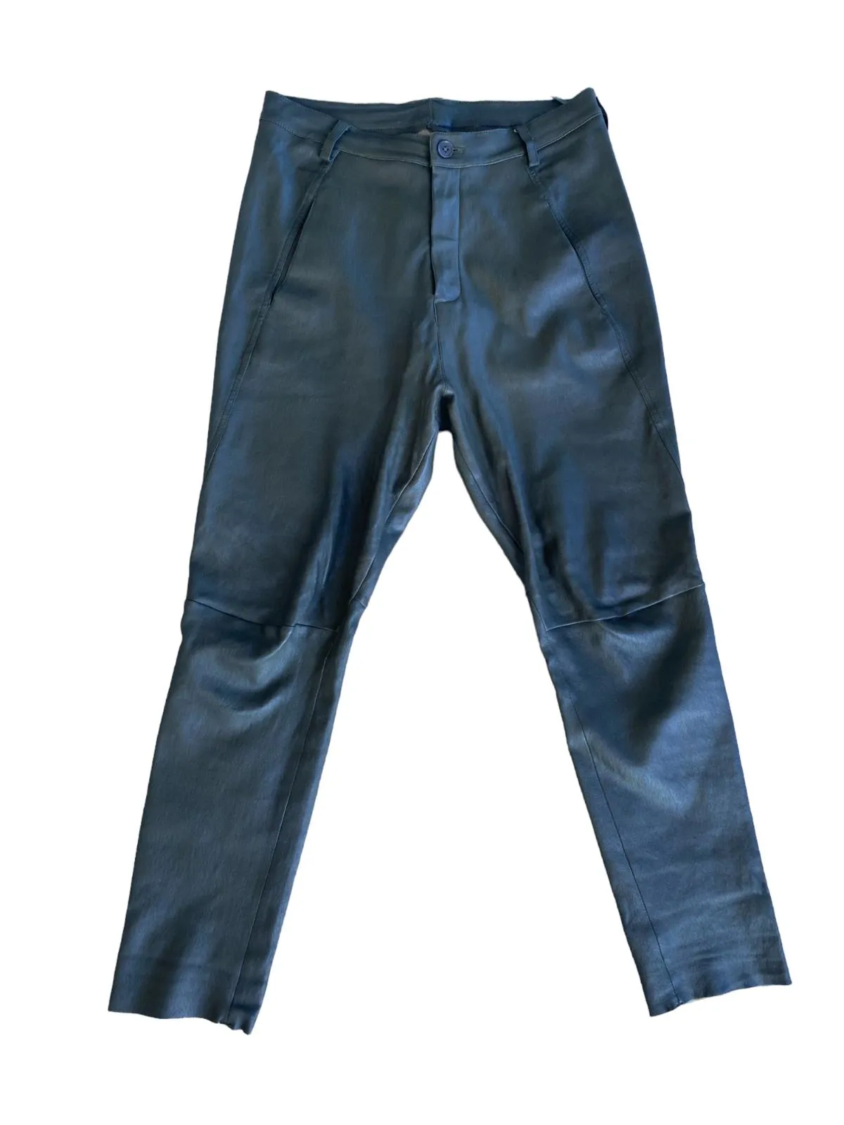 Scanlan Theodore Stretch Leather Pants | Skinny leg, Mid Rise, Khaki, Size 10