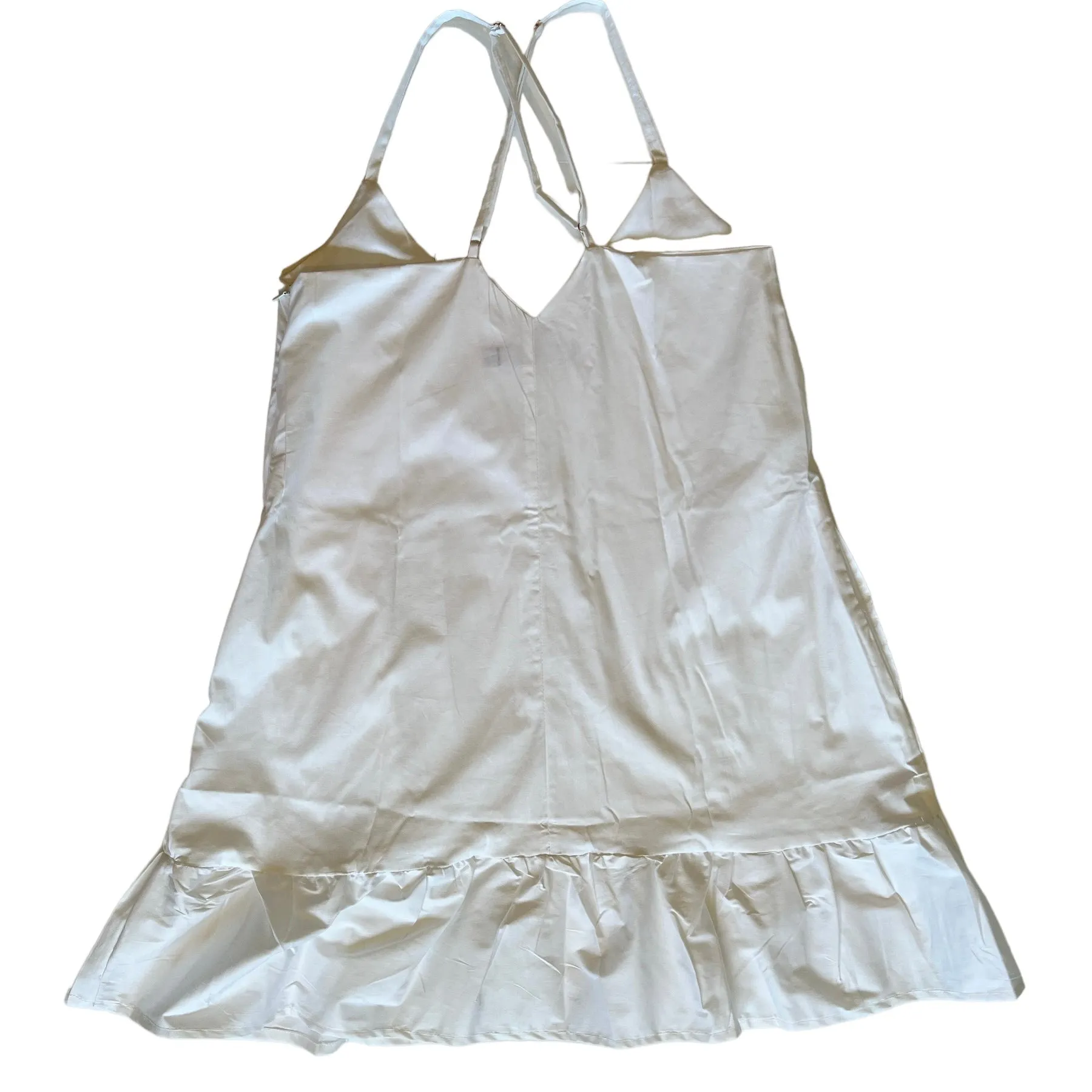 Short Ruffle Dress (White)