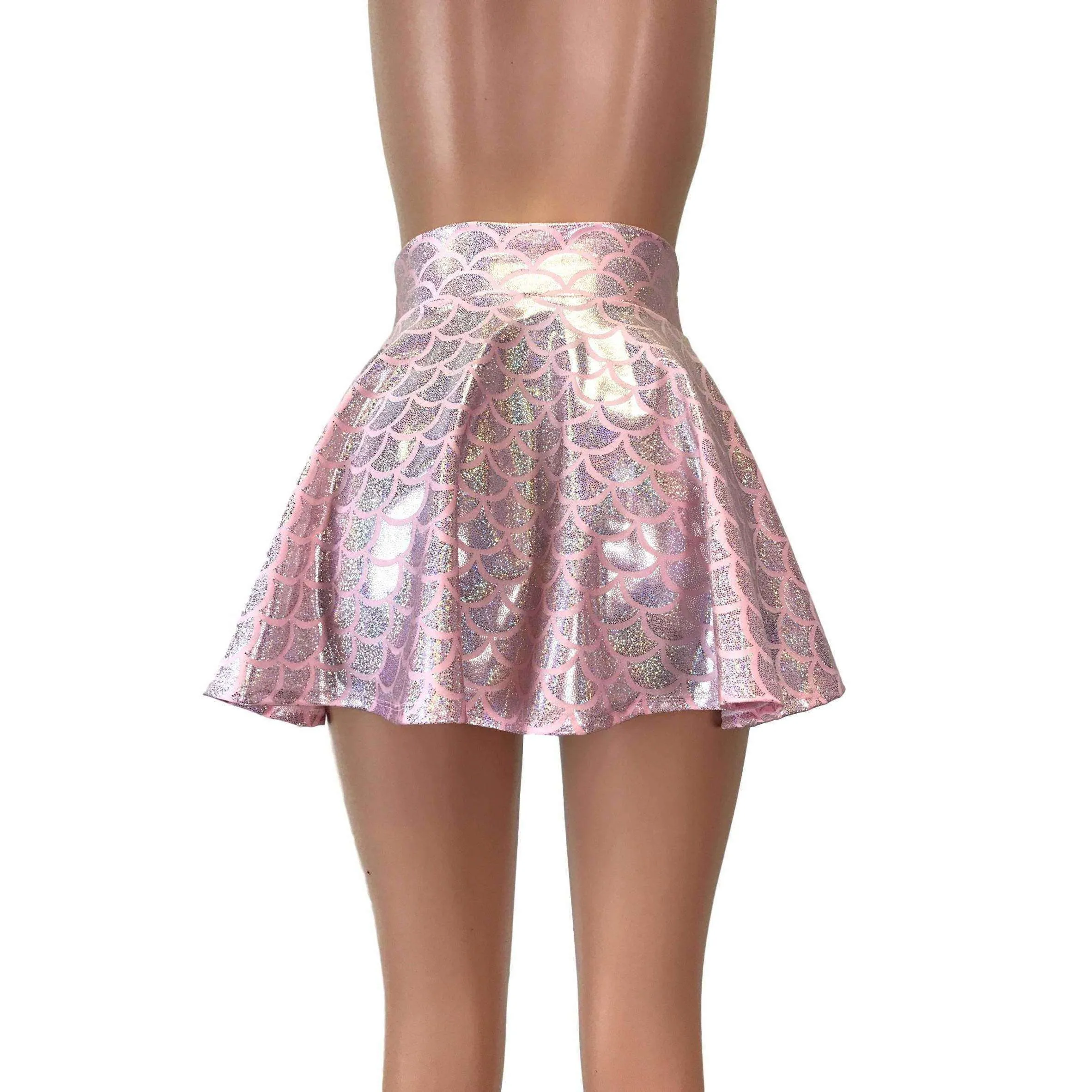 Skater Skirt - Light Pink Mermaid Scales