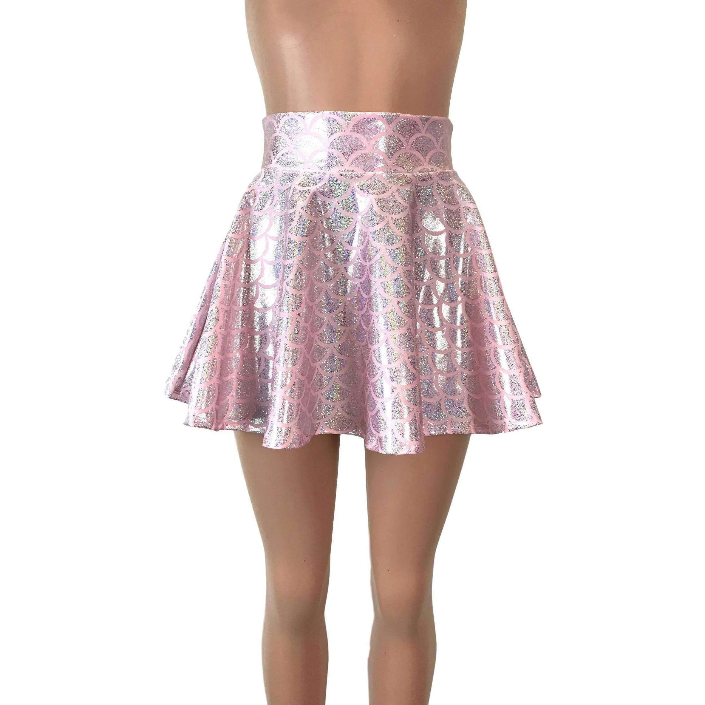 Skater Skirt - Light Pink Mermaid Scales