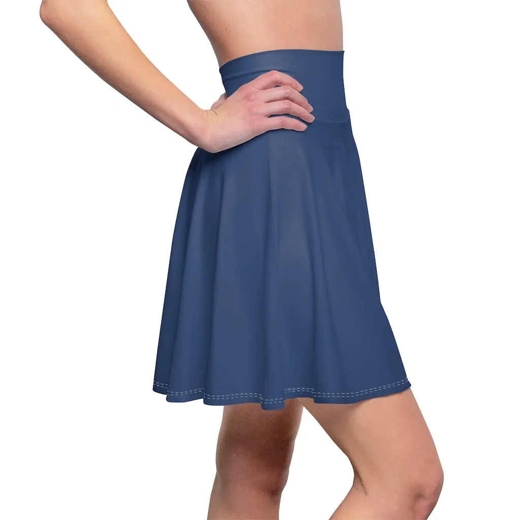 Solid Royal Skater Skirt