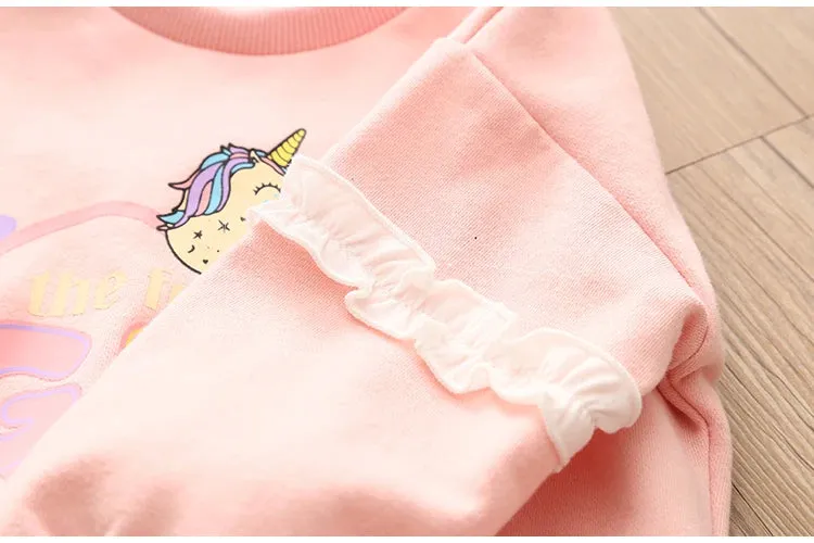 Spring and Autumn Cartoon Top & Pants 2Pcs Set