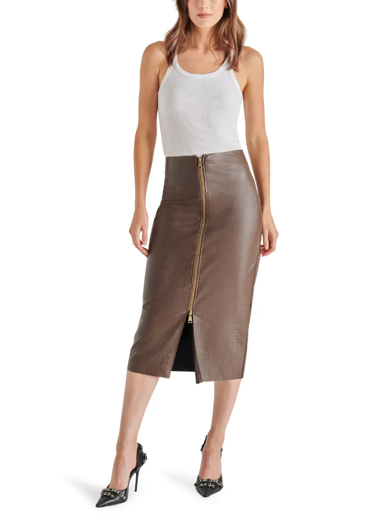 Steve Madden Hayes Midi Skirt - Espresso