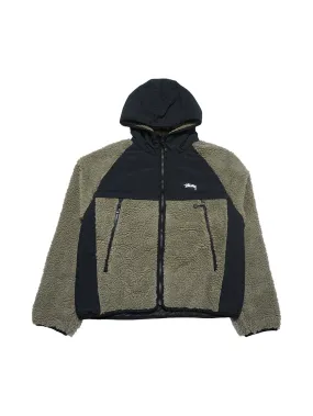Stussy Sherpa Paneled Hood Jacket