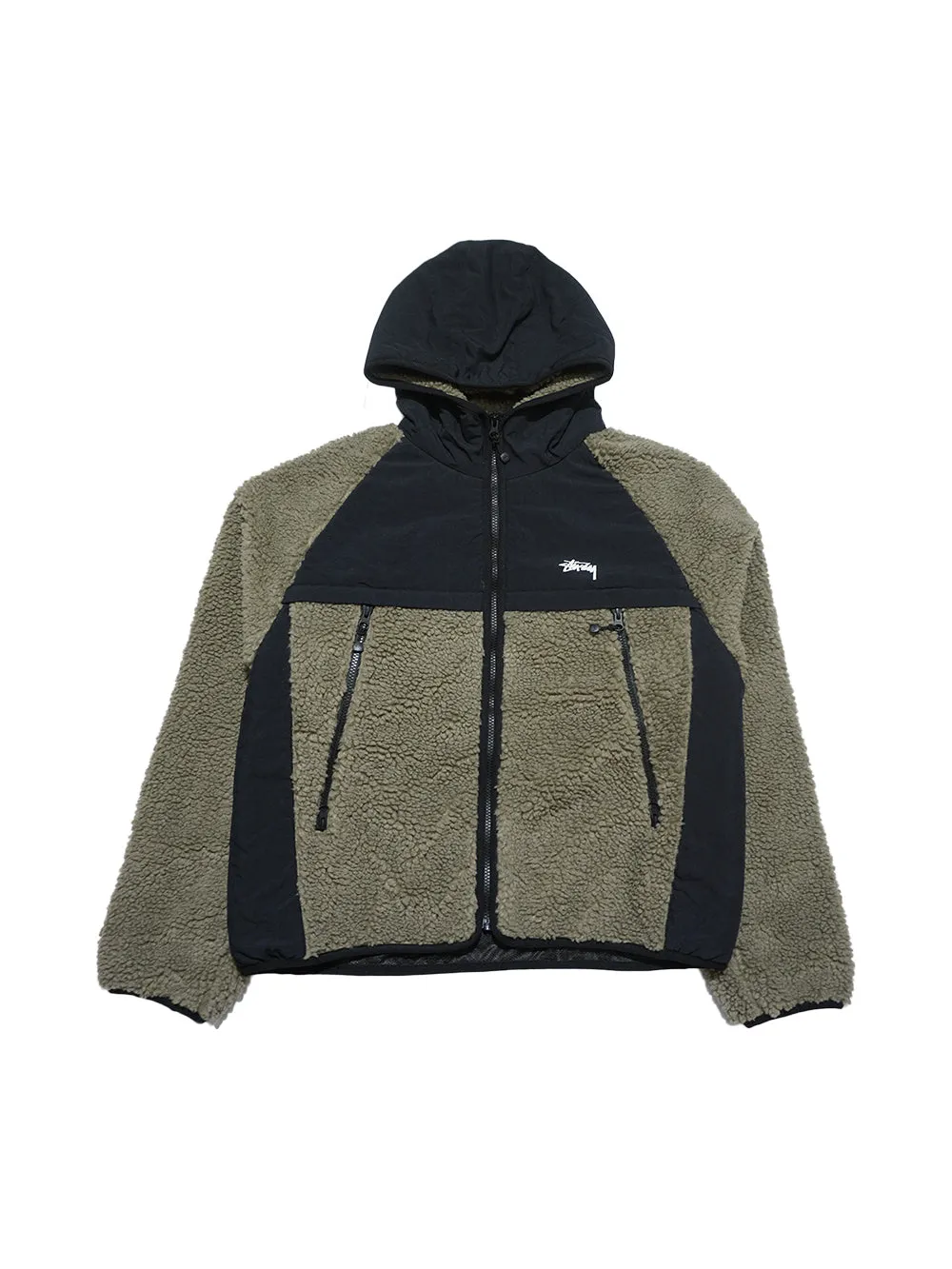 Stussy Sherpa Paneled Hood Jacket