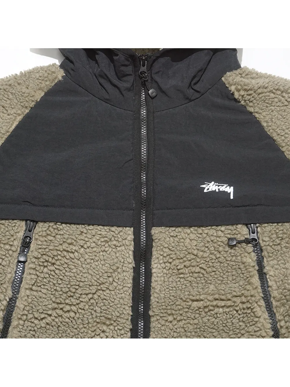 Stussy Sherpa Paneled Hood Jacket