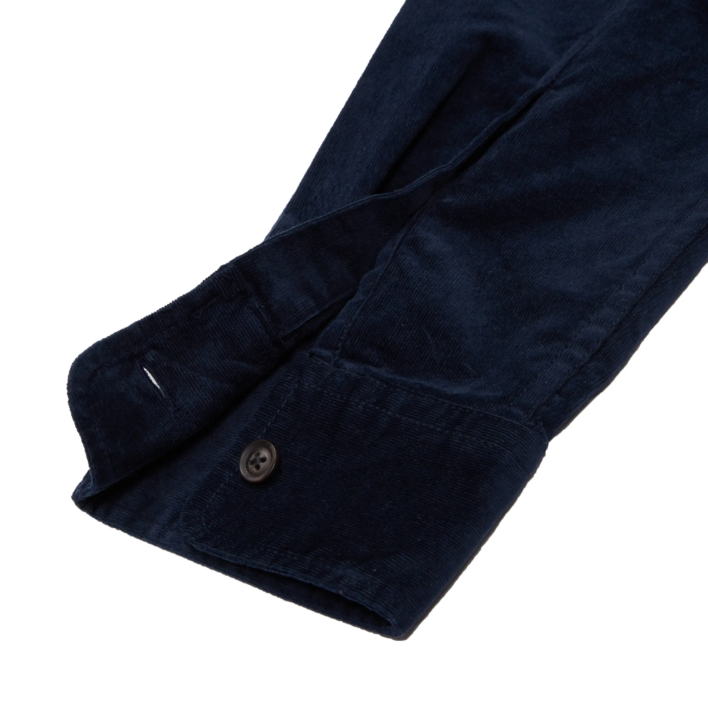 Sutherland Stretch Corduroy Shirt - Caviar (Final Sale)*
