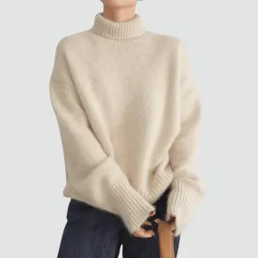 The Adeline Loose Cashmere Turtleneck