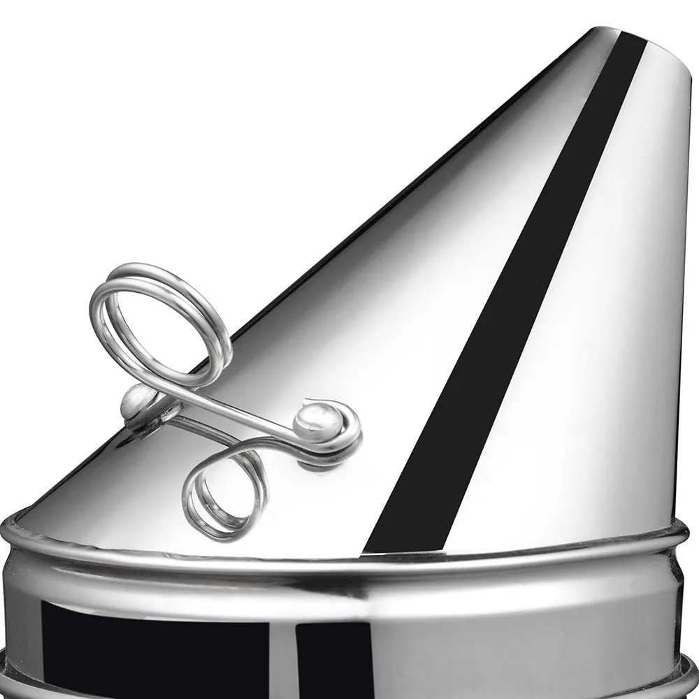 TheLAShop 11" Stainless Steel Bee Hive Smoker w/ Heat Shield Calming