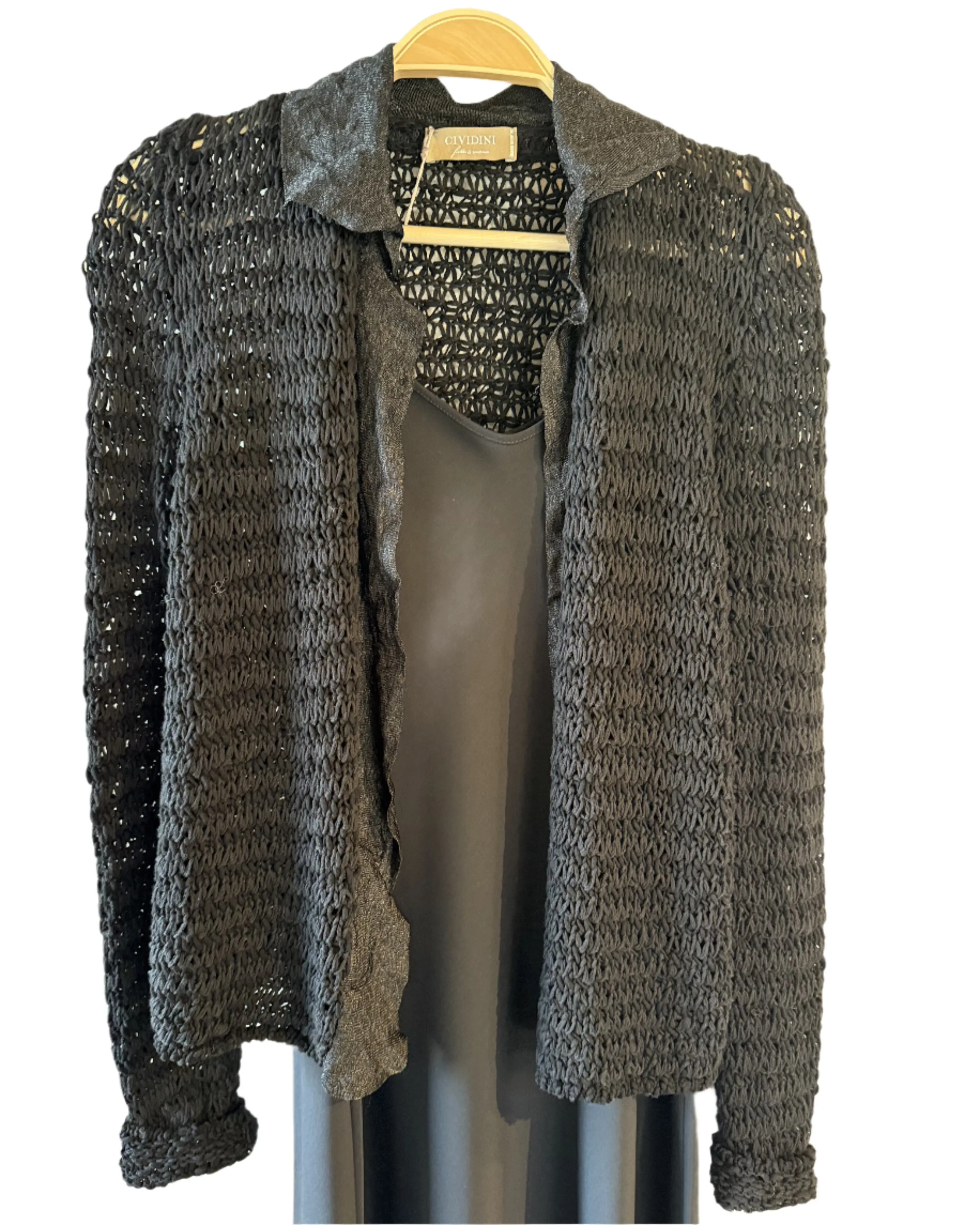 Ticket Cardigan I Black