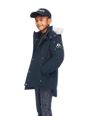 UNISEX PARKA NAVY W NATURAL FUR