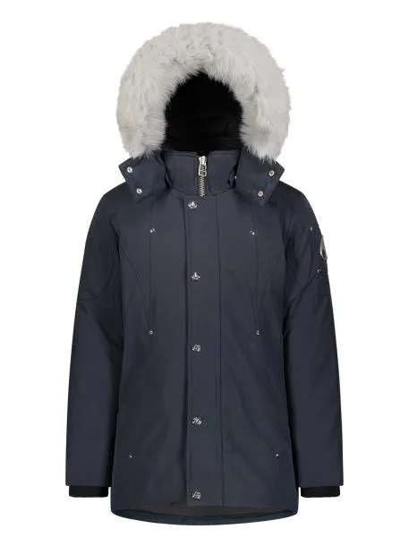 UNISEX PARKA NAVY W NATURAL FUR