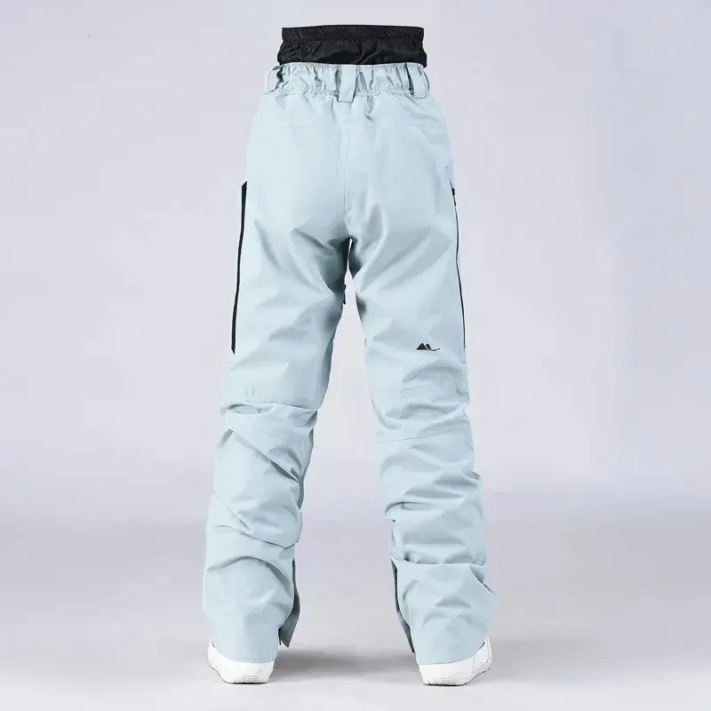 Unisex Snow Pants High Waist Windproof Winter Trousers