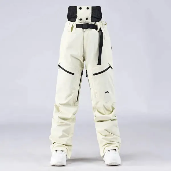 Unisex Snow Pants High Waist Windproof Winter Trousers