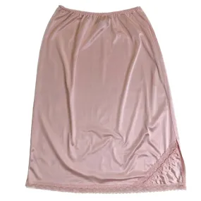 VINTAGE LIGHT PINK LACE SLIP SKIRT SIZE MEDIUM