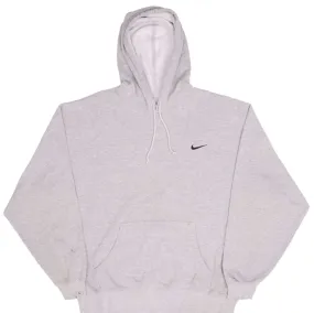 VINTAGE NIKE CLASSIC SWOOSH GREY HOODIE SWEATSHIRT 2000S SIZE XL