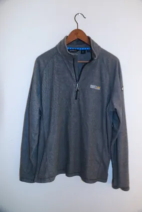 Vintage Regatta great outdoors mens 1/4 zip up fleece grey sweater