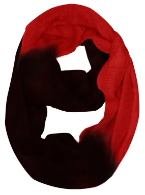 Wine Peach Couture Cashmere feel Gorgeous Warm Two Toned Infinity loop neck scarf snood