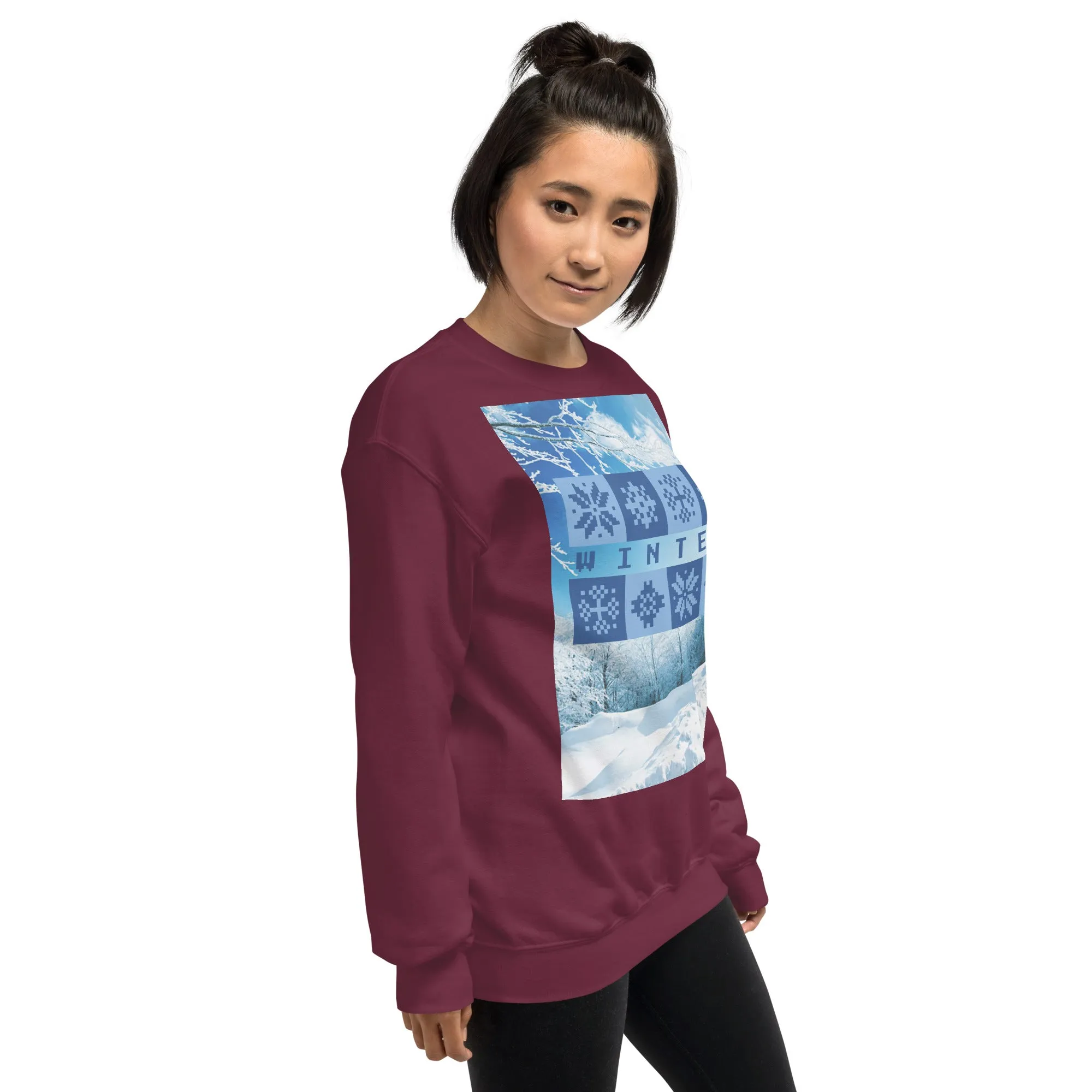 Winter Christmas Sweatshirt (Glamourange Christmas Sweatshirt Womens)