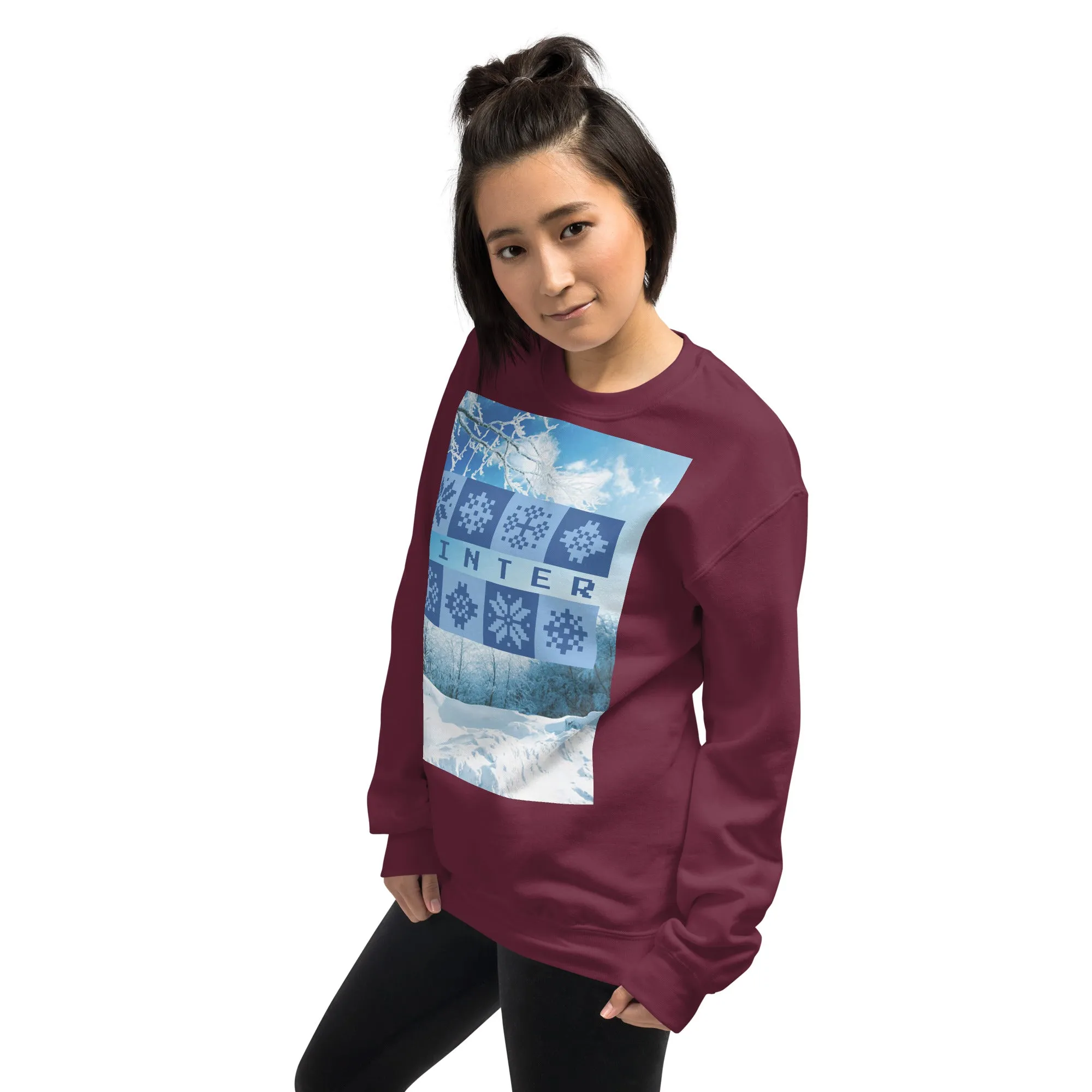 Winter Christmas Sweatshirt (Glamourange Christmas Sweatshirt Womens)