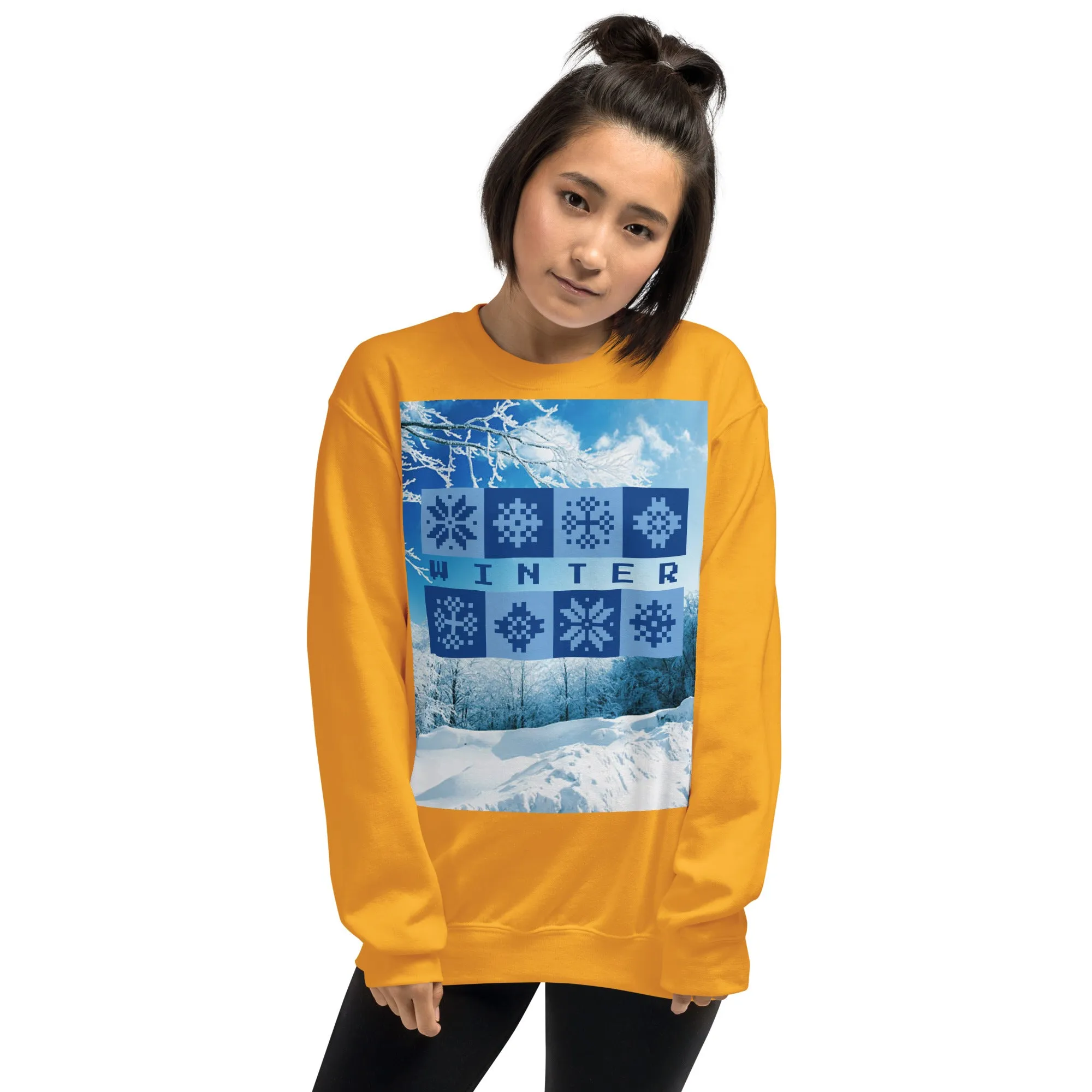 Winter Christmas Sweatshirt (Glamourange Christmas Sweatshirt Womens)