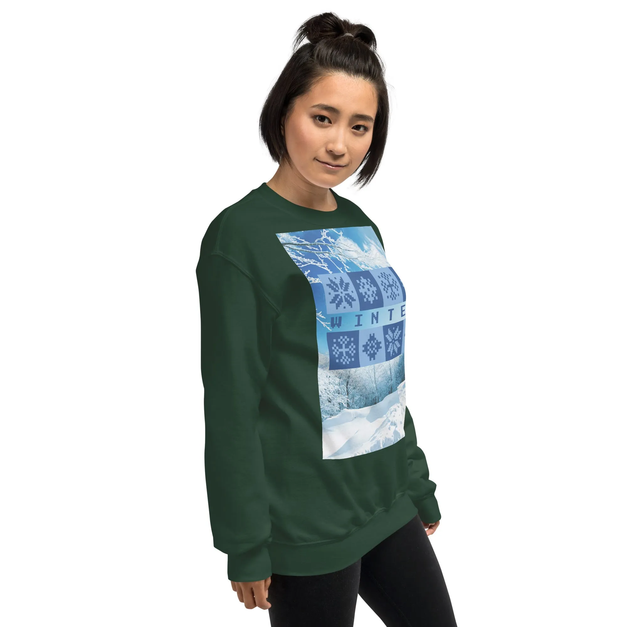 Winter Christmas Sweatshirt (Glamourange Christmas Sweatshirt Womens)