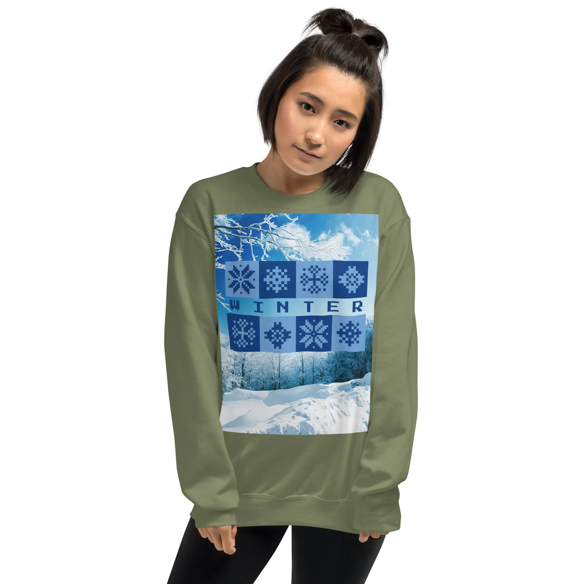 Winter Christmas Sweatshirt (Glamourange Christmas Sweatshirt Womens)