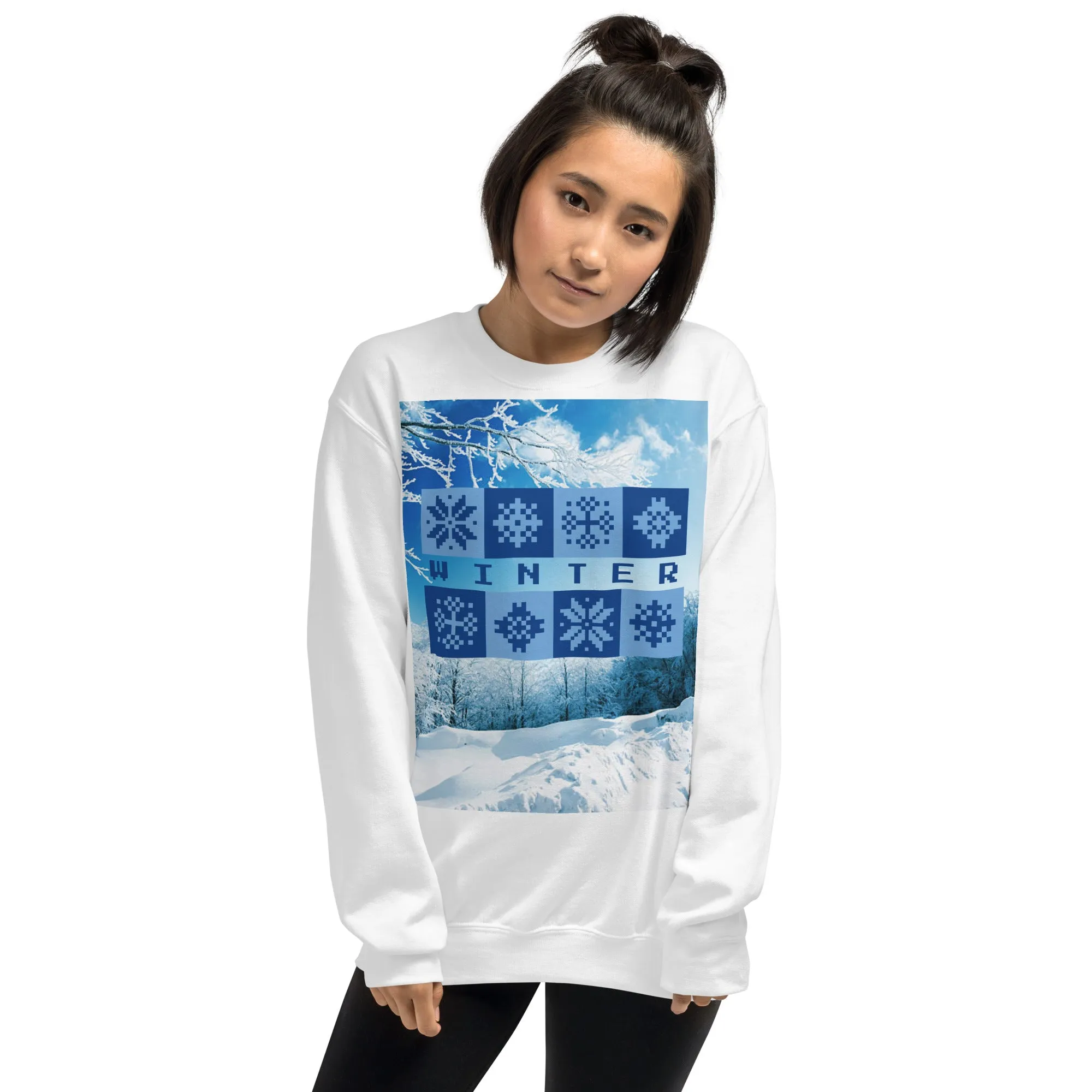Winter Christmas Sweatshirt (Glamourange Christmas Sweatshirt Womens)