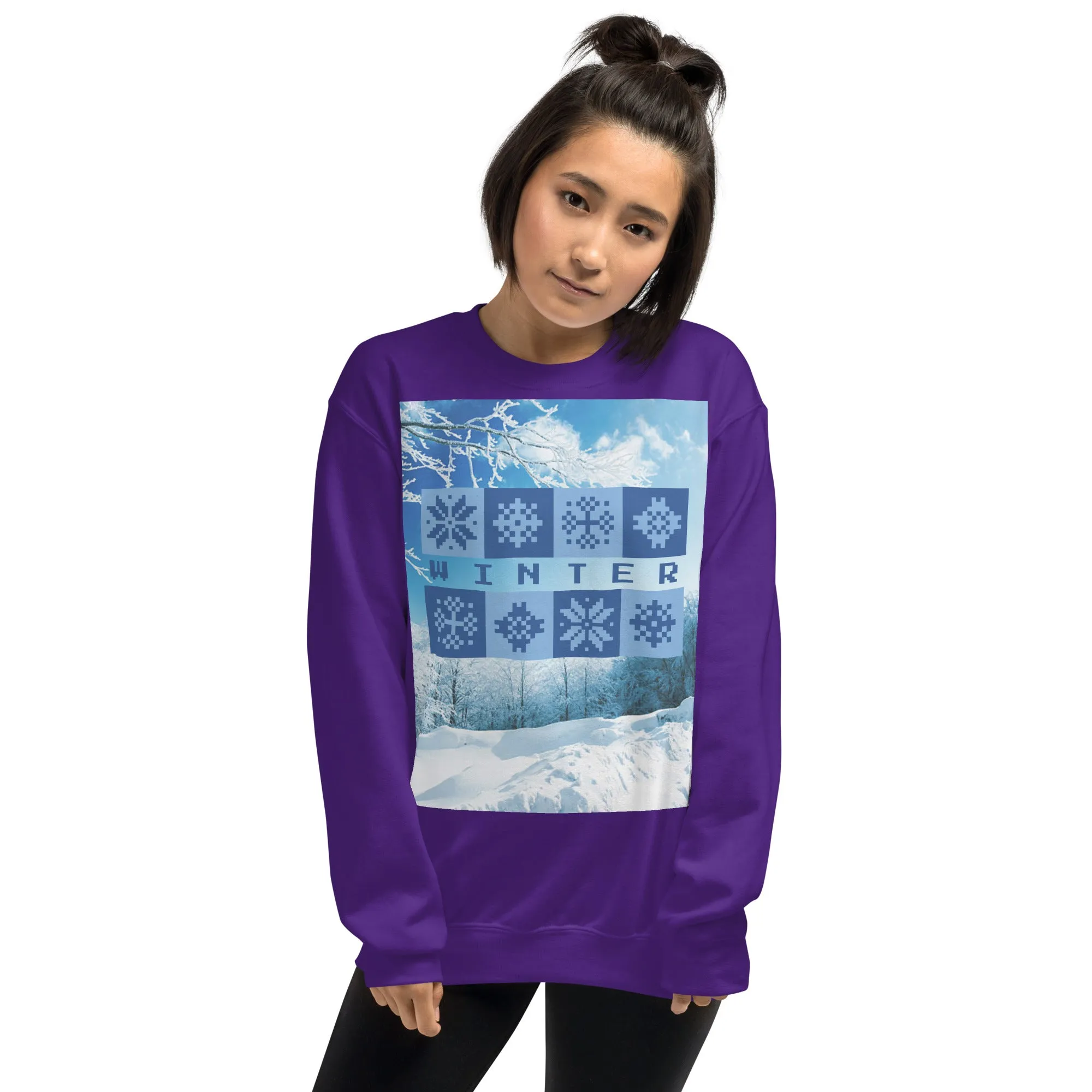 Winter Christmas Sweatshirt (Glamourange Christmas Sweatshirt Womens)