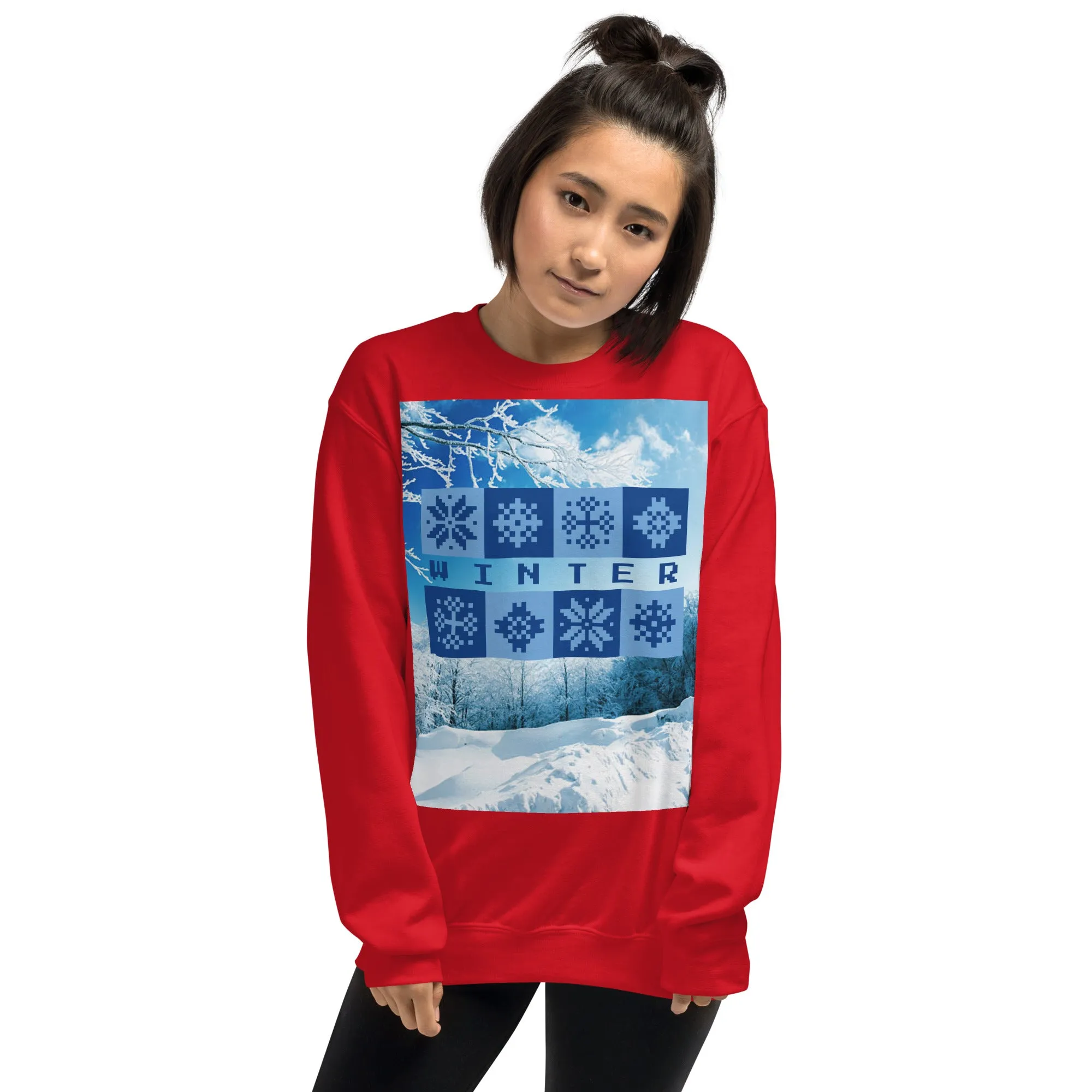 Winter Christmas Sweatshirt (Glamourange Christmas Sweatshirt Womens)