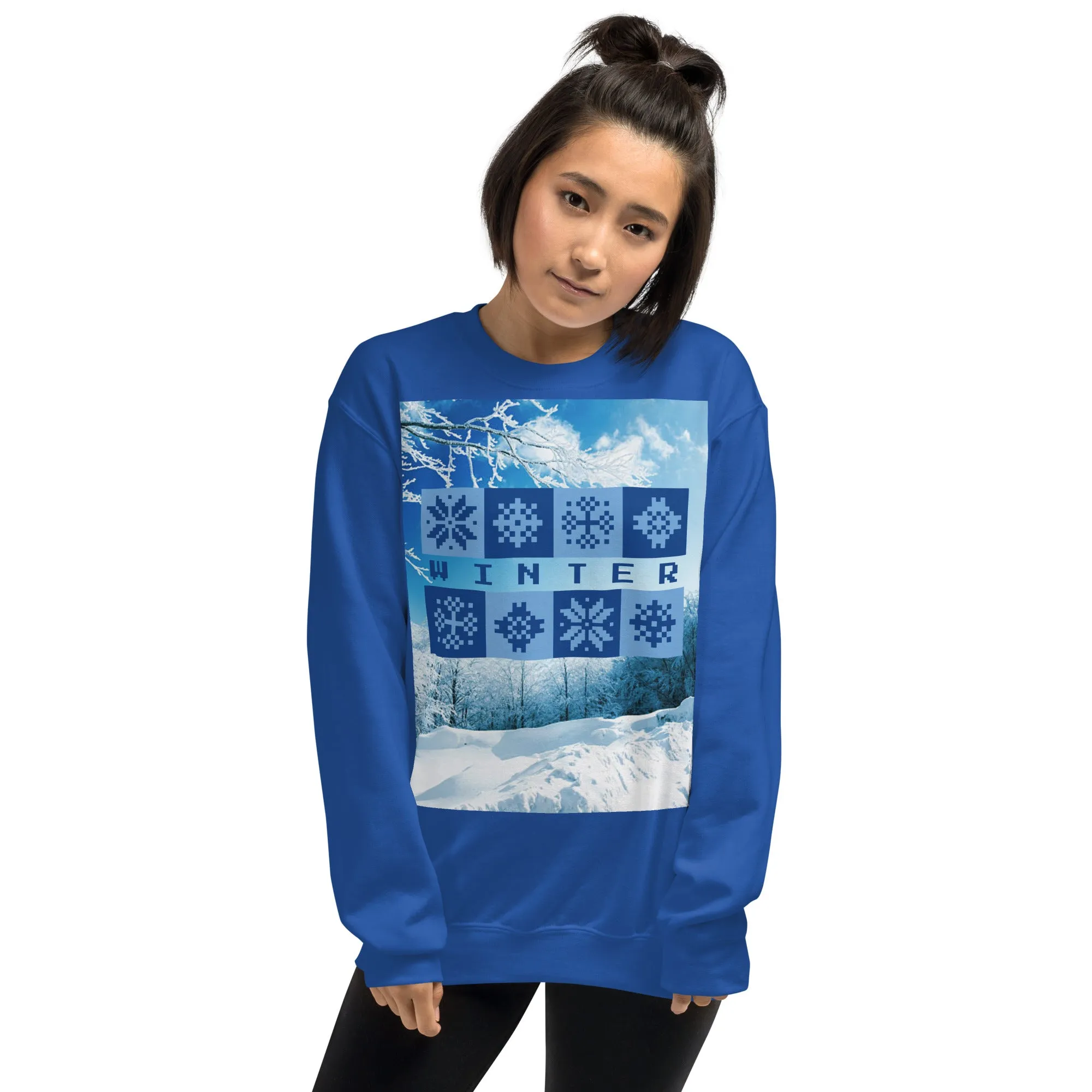 Winter Christmas Sweatshirt (Glamourange Christmas Sweatshirt Womens)