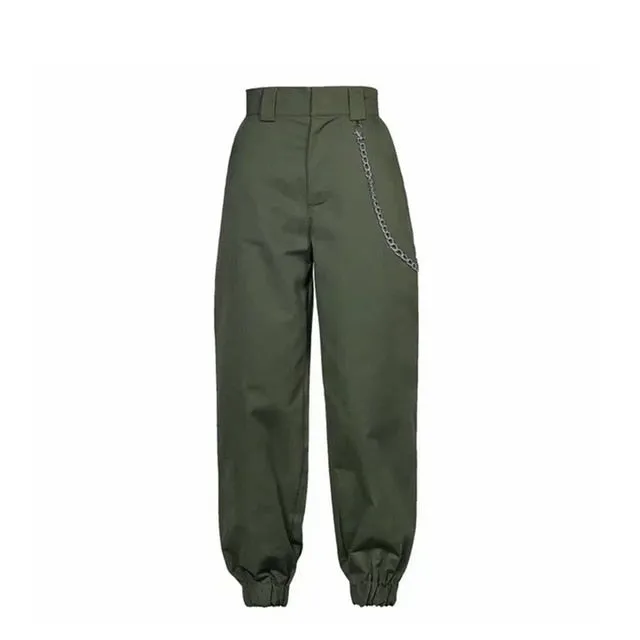 Woman's Cargo high waist camouflage pants