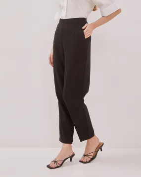 Women's Black High Waist Trousers