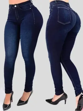 Women's High Waist Denim Jeans Denim – Shaping & Slimming Street Style Pants