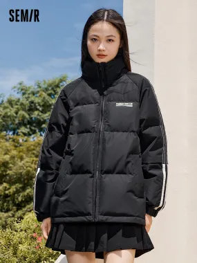 Women's medium green medium length regular down jacket