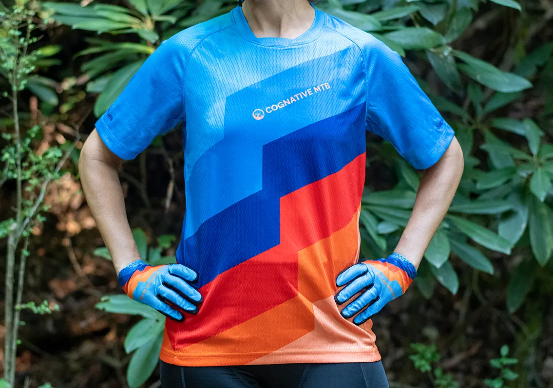 Women's Short Sleeve Tech 2.0 Jersey (Signal Blue/Orange)