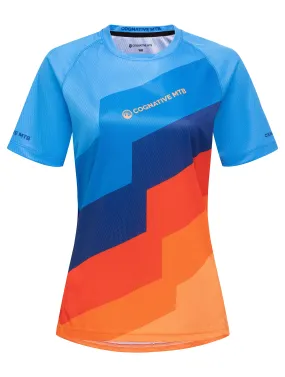 Women's Short Sleeve Tech 2.0 Jersey (Signal Blue/Orange)