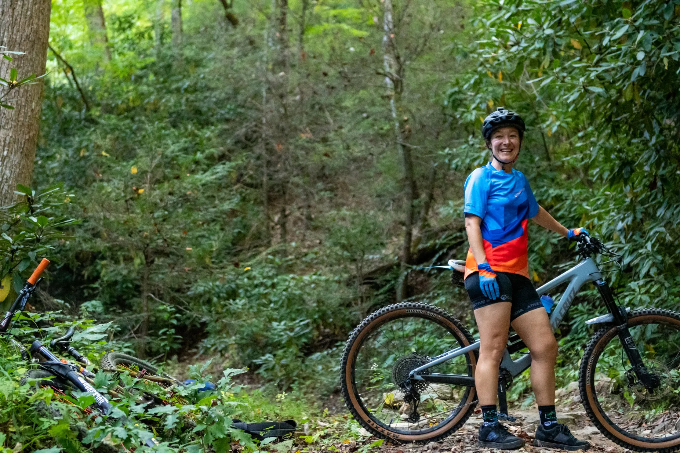 Women's Short Sleeve Tech 2.0 Jersey (Signal Blue/Orange)