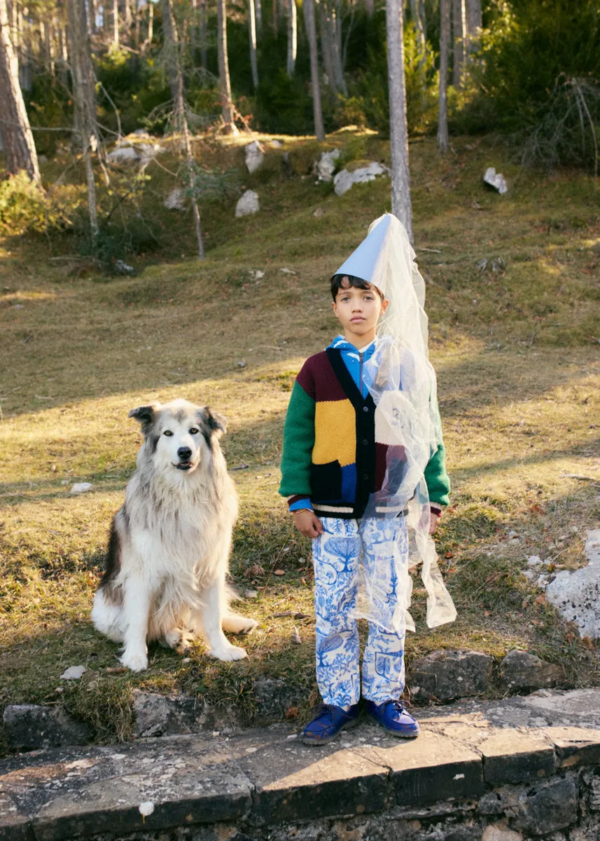 Wonderland All Over Micro Corduroy Paperbag Pants
