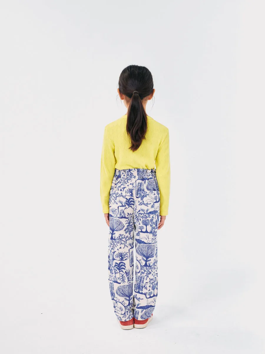 Wonderland All Over Micro Corduroy Paperbag Pants