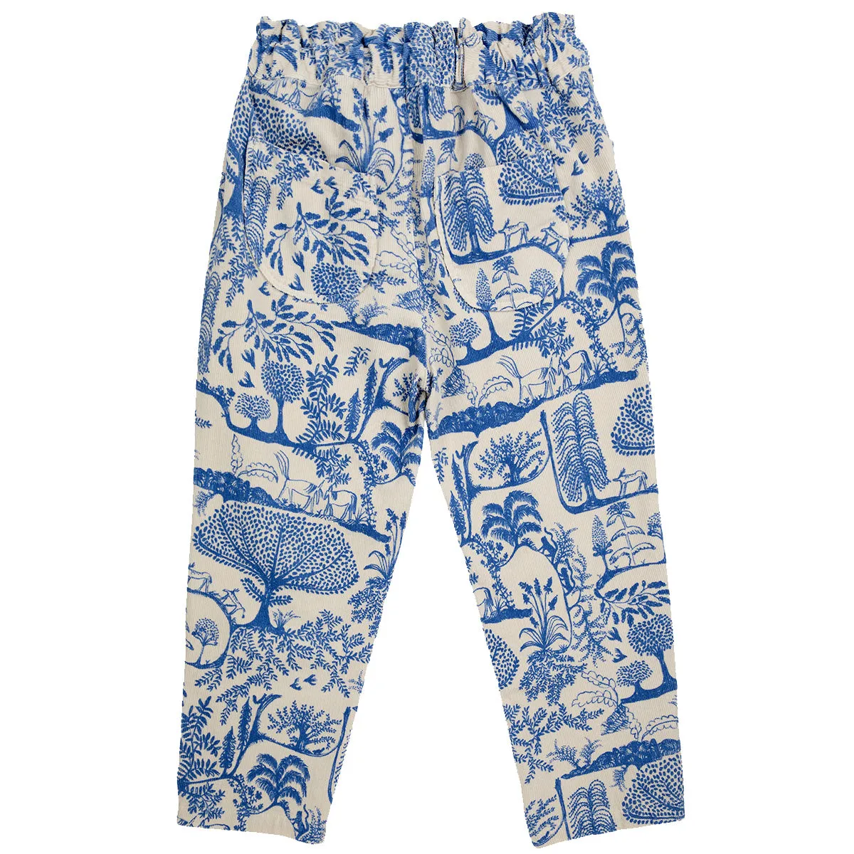 Wonderland All Over Micro Corduroy Paperbag Pants